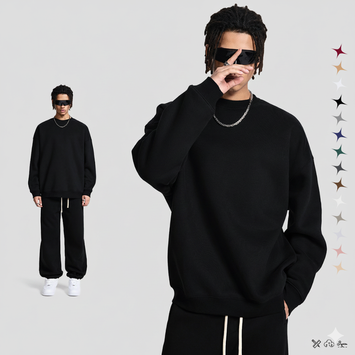 Damernas avslappnade set av oversized sweatshirt och joggingsbyxor Mirla-Eva Jonsson