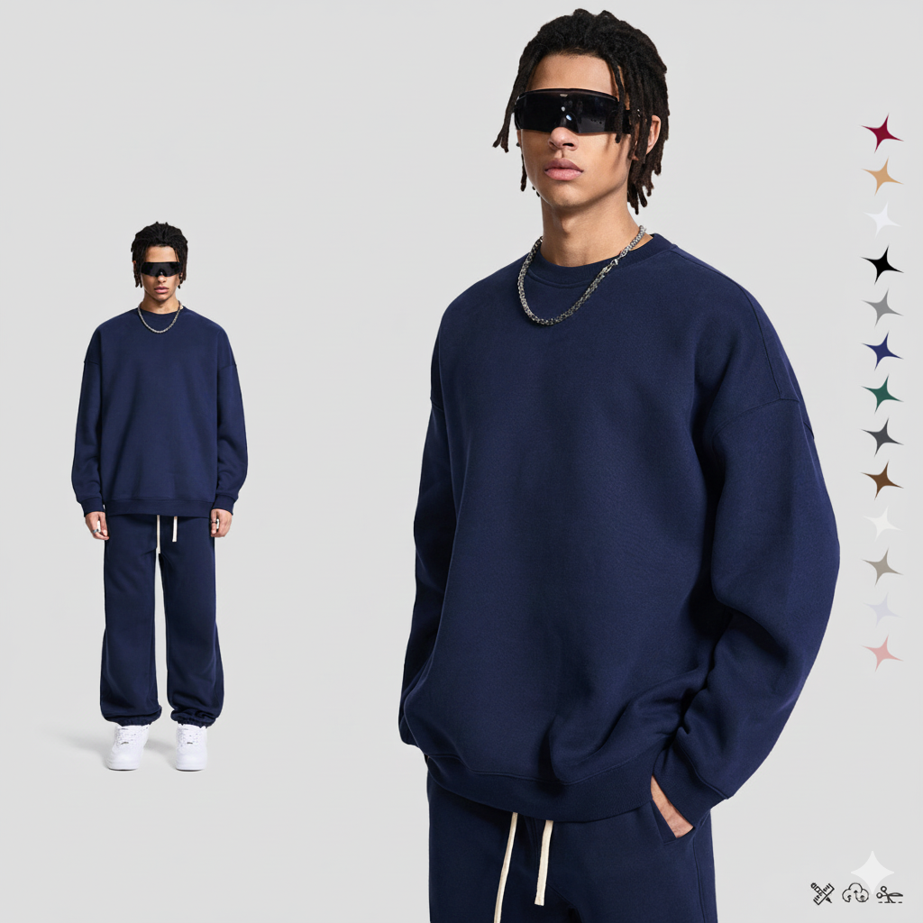 Damernas avslappnade set av oversized sweatshirt och joggingsbyxor Mirla-Eva Jonsson