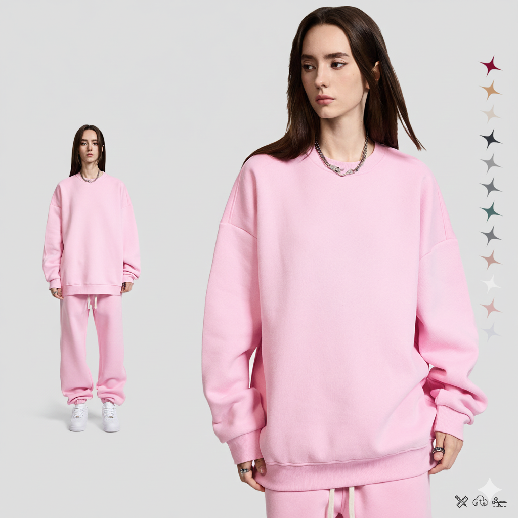 Damernas avslappnade set av oversized sweatshirt och joggingsbyxor Mirla-Eva Jonsson