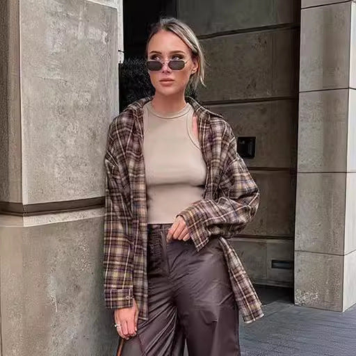 Damernas avslappnade skjortjacka i skogshuggare-stil Mirla-Eva Jonsson