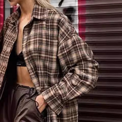 Damernas avslappnade skjortjacka i skogshuggare-stil Mirla-Eva Jonsson