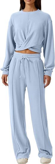 Damernas avslappnade sport-loungewear-set med lös passform och hög midja byxor Eva Jonsson-Eva Jonsson