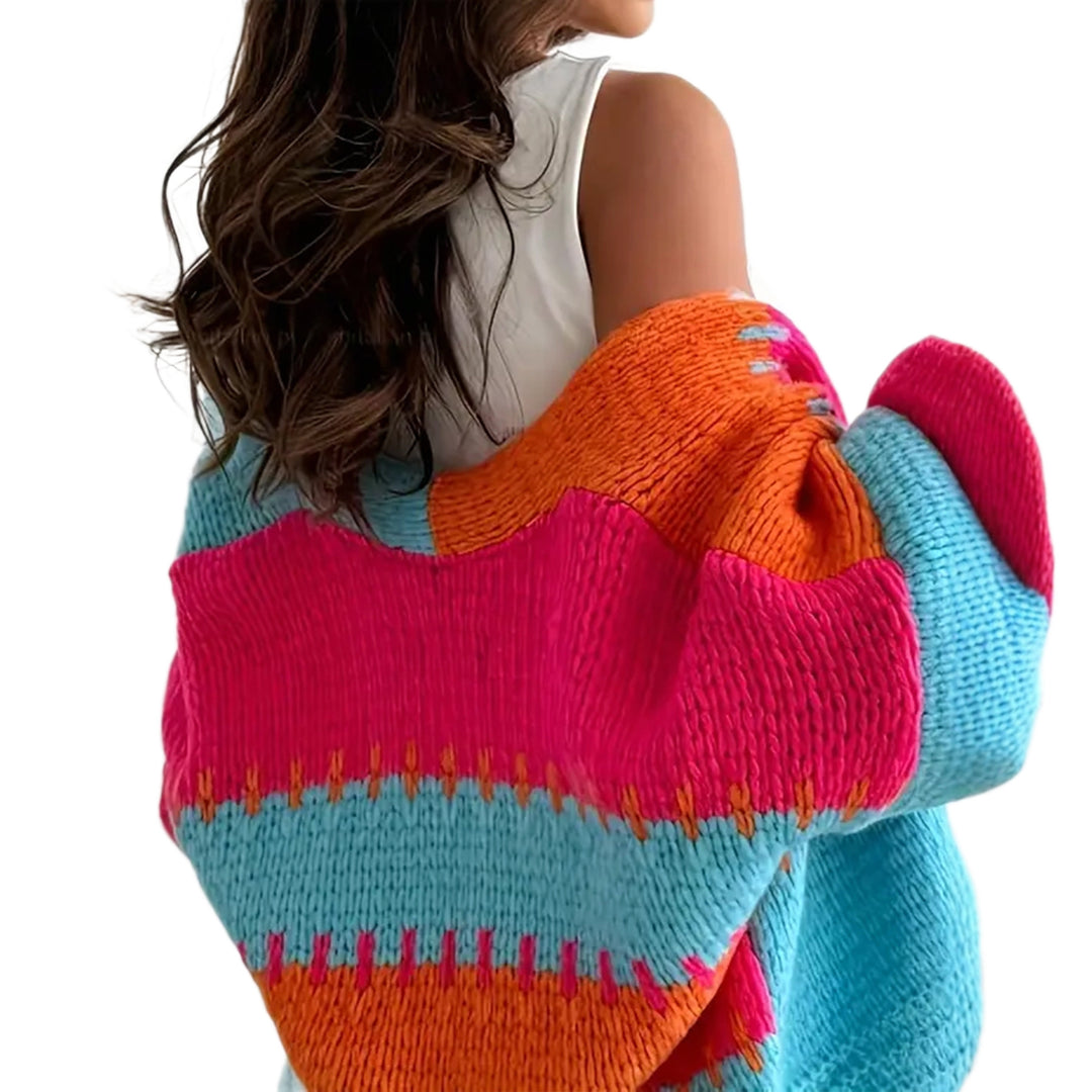 Damernas avslappnade stickad cardigan Mirla-Eva Jonsson