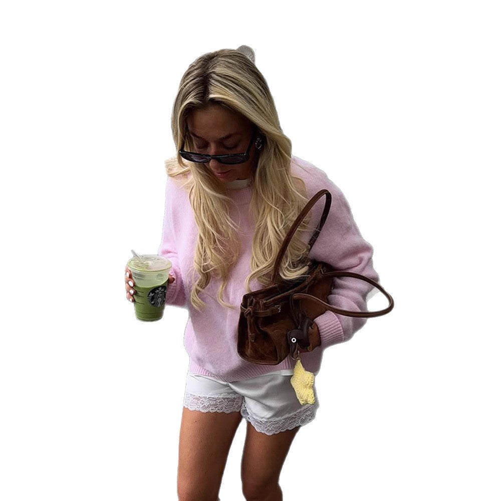 Damernas avslappnade sweater med oversized snitt och skön bomullsblandning Mirla-Eva Jonsson