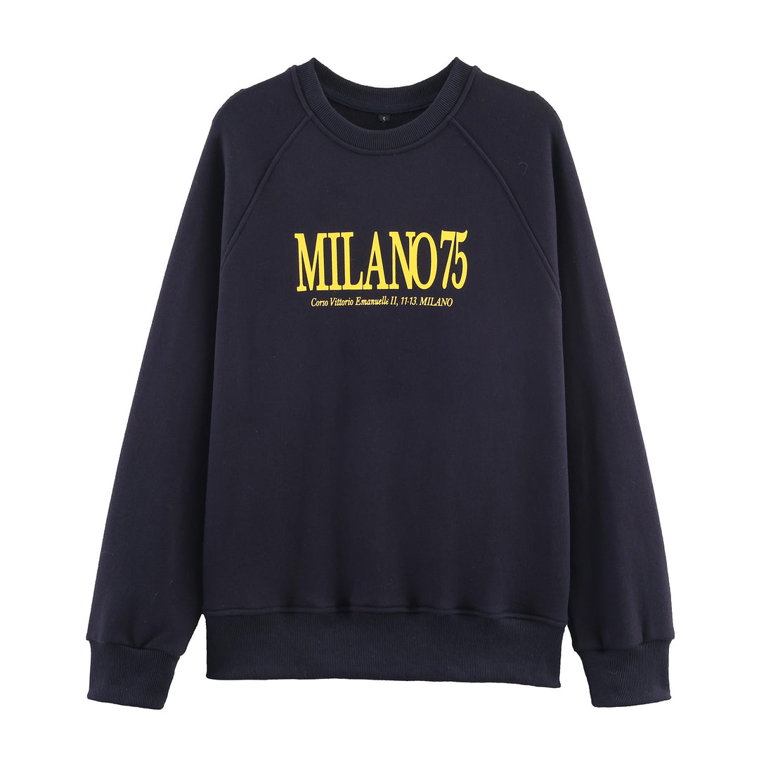 Damernas avslappnade sweatshirt med grafisk tryck Mirla-Eva Jonsson