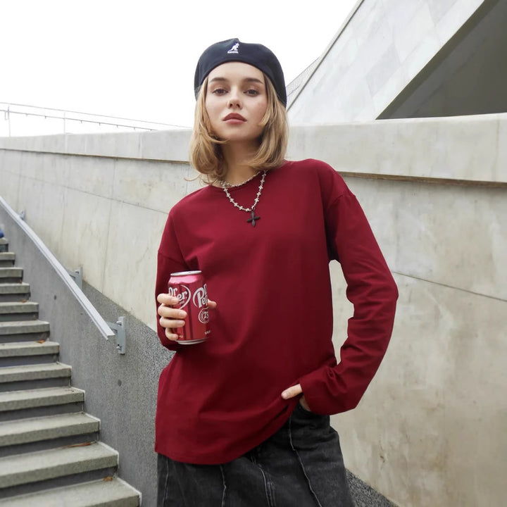 Damernas avslappnade sweatshirt med lös passform Eva Jonsson-Eva Jonsson