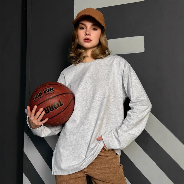 Damernas avslappnade sweatshirt med lös passform Eva Jonsson-Eva Jonsson