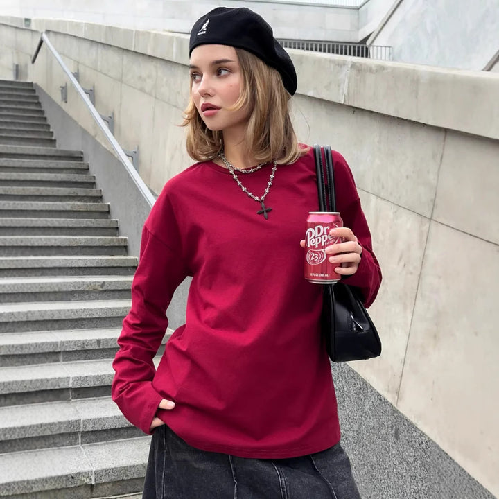 Damernas avslappnade sweatshirt med lös passform Eva Jonsson-Eva Jonsson