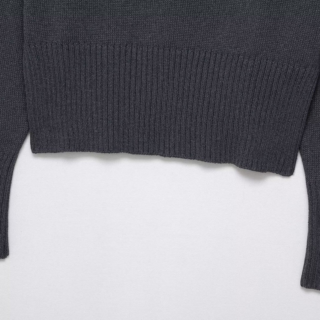 Damernas avslappnade sweatshirt med lös passform och moderna ribbdetaljer Mirla-Eva Jonsson