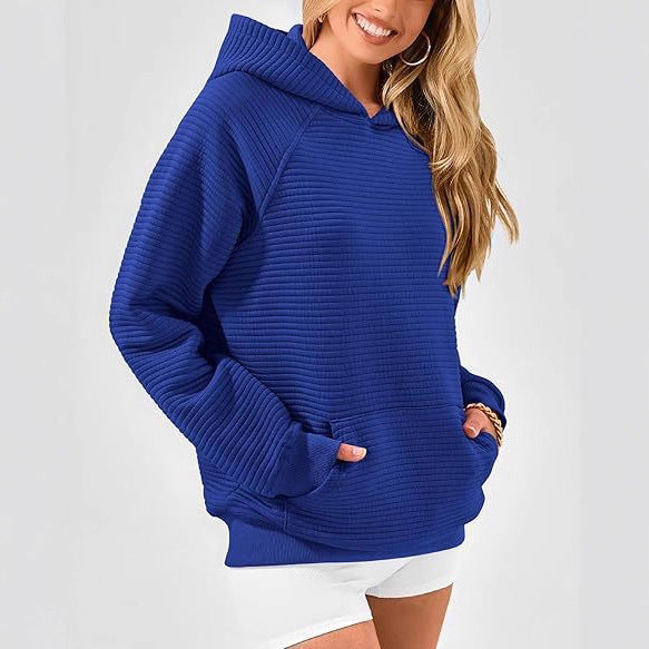 Damernas avslappnade sweatshirt med strukturerad design Mirla-Eva Jonsson