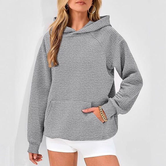 Damernas avslappnade sweatshirt med strukturerad design Mirla-Eva Jonsson