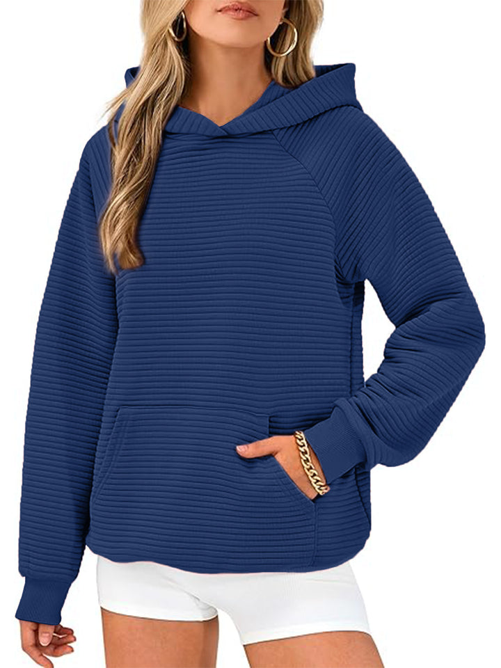 Damernas avslappnade sweatshirt med strukturerad design Mirla-Eva Jonsson