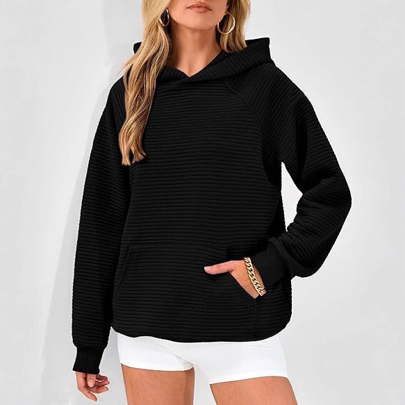 Damernas avslappnade sweatshirt med strukturerad design Mirla-Eva Jonsson