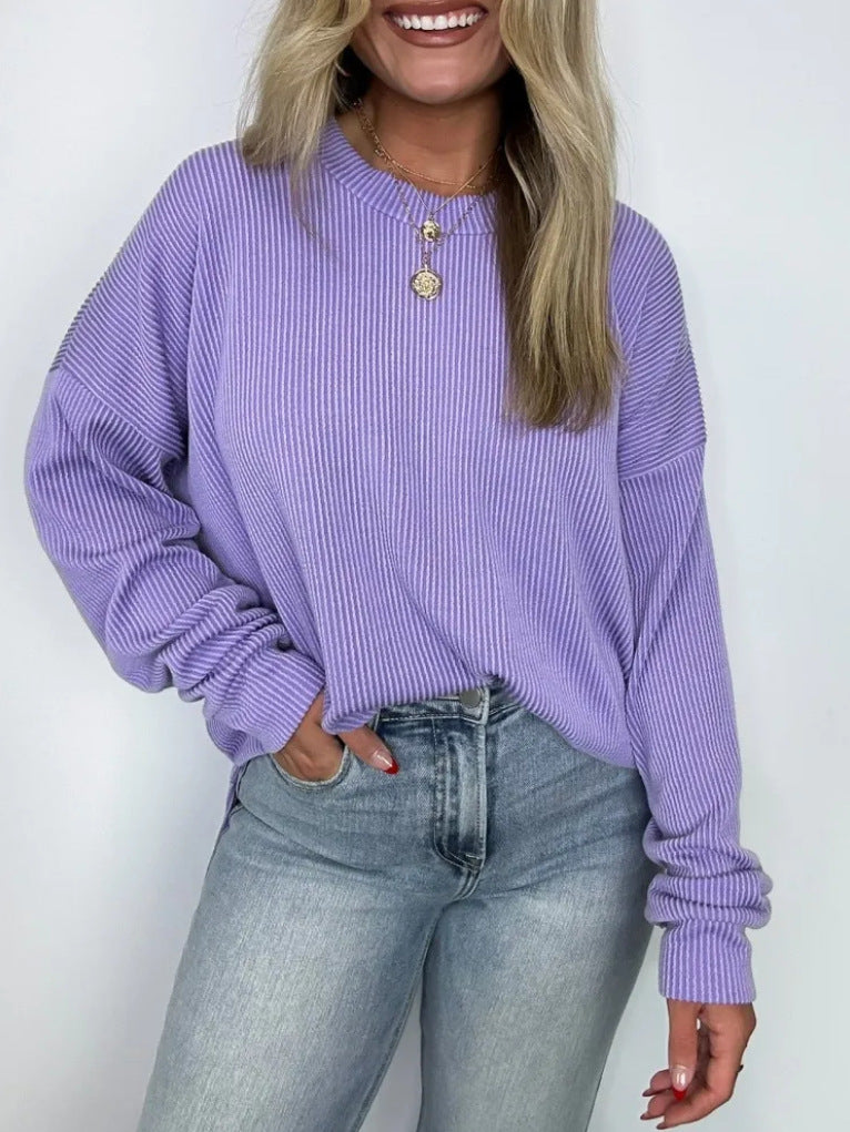 Damernas avslappnade tröja med struktur Mirla-Eva Jonsson