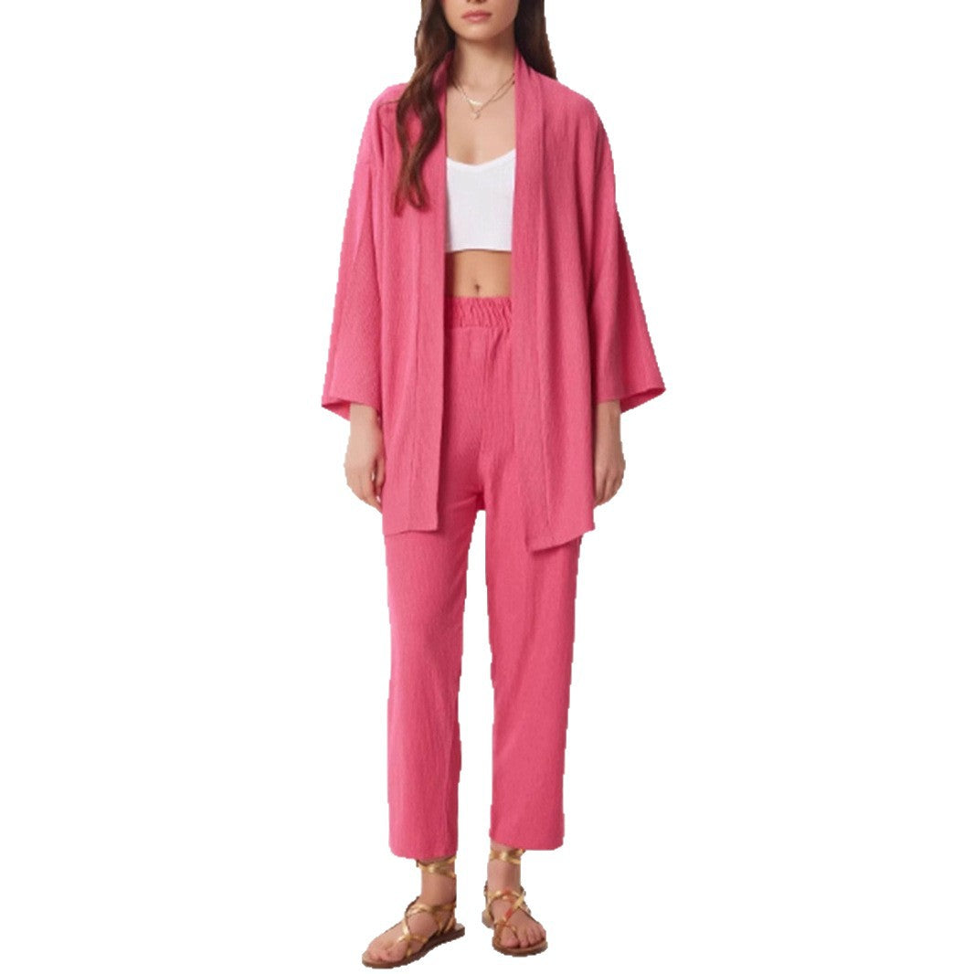 Damernas avslappnade tvådelade ensemble med vid byxmodell Mirla-Eva Jonsson
