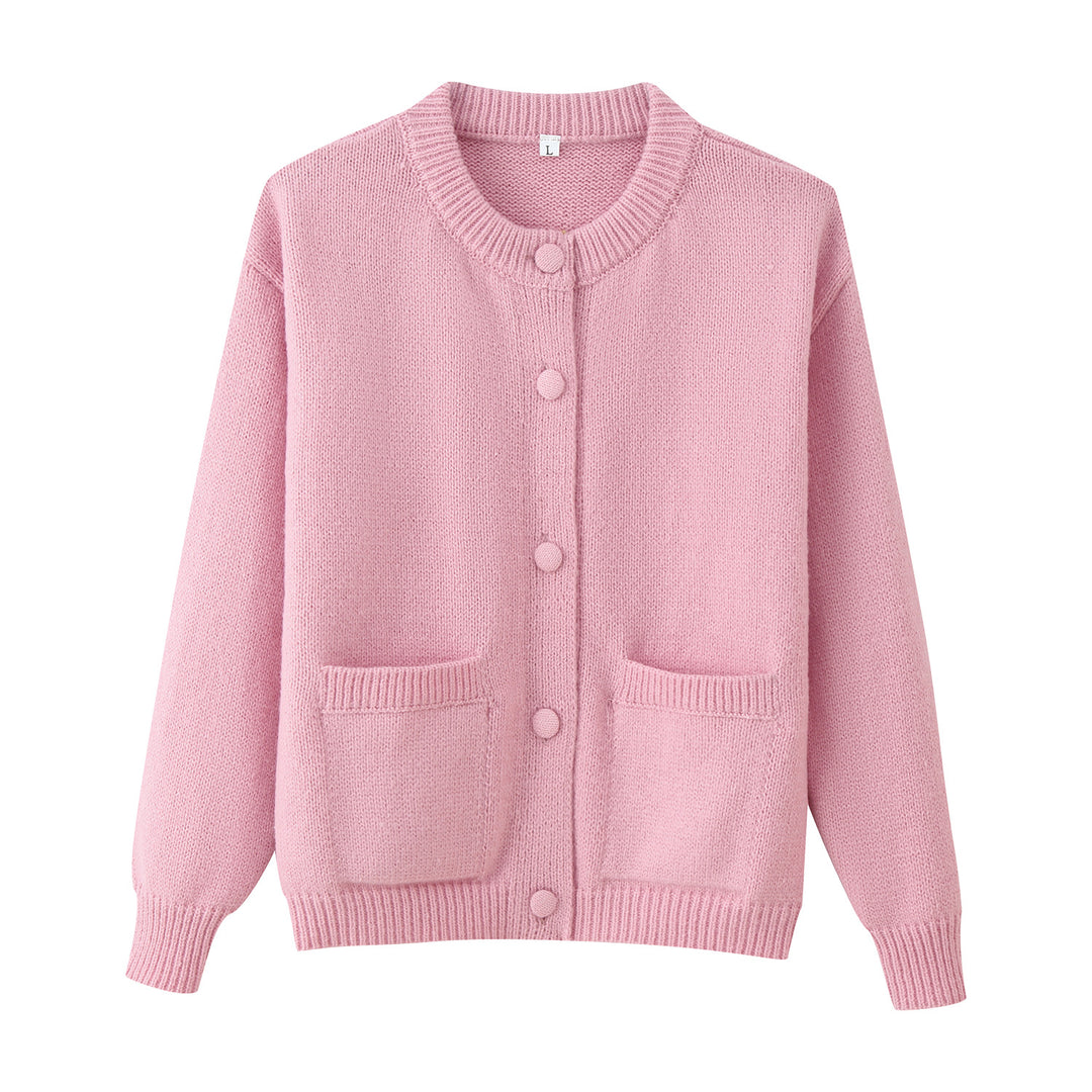 Damernas bekväma cardigan med knäppning och praktiska fickor Mirla-Eva Jonsson
