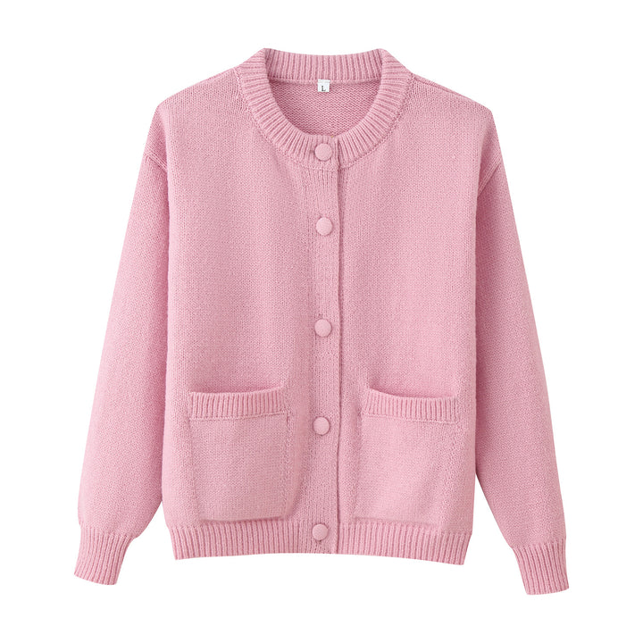 Damernas bekväma cardigan med knäppning och praktiska fickor Mirla-Eva Jonsson