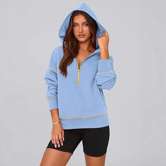 Damernas bekväma hoodie med hel dragkedja Mirla-Eva Jonsson