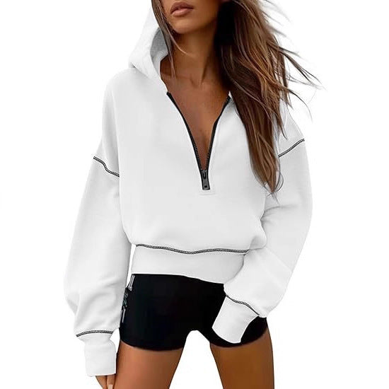 Damernas bekväma hoodie med hel dragkedja Mirla-Eva Jonsson