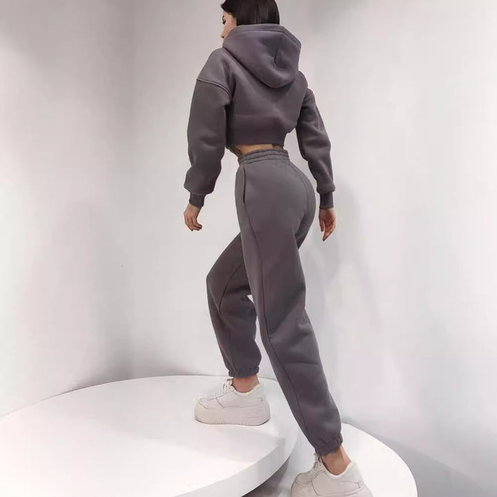 Damernas bekväma hoodie med hög midja Mirla-Eva Jonsson