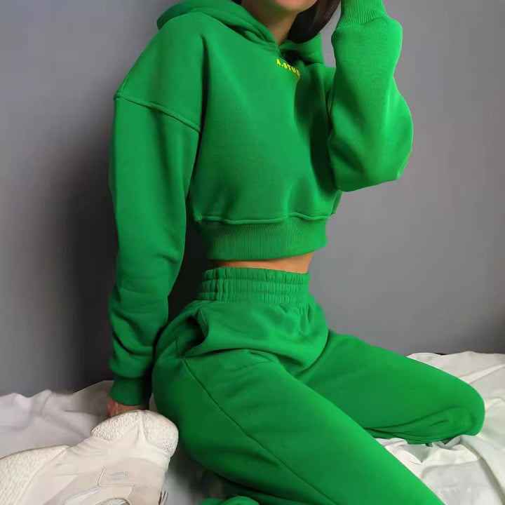 Damernas bekväma hoodie med hög midja Mirla-Eva Jonsson