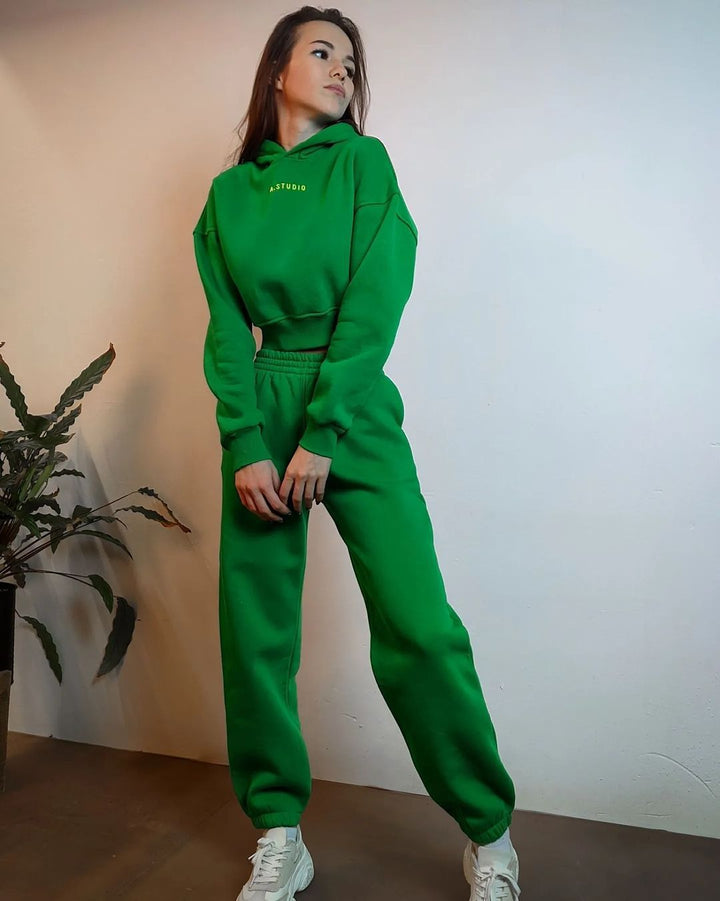 Damernas bekväma hoodie med hög midja Mirla-Eva Jonsson