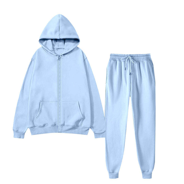 Damernas bekväma hoodie-set med elastiskt midjeband och praktiska fickor Eva Jonsson-Eva Jonsson