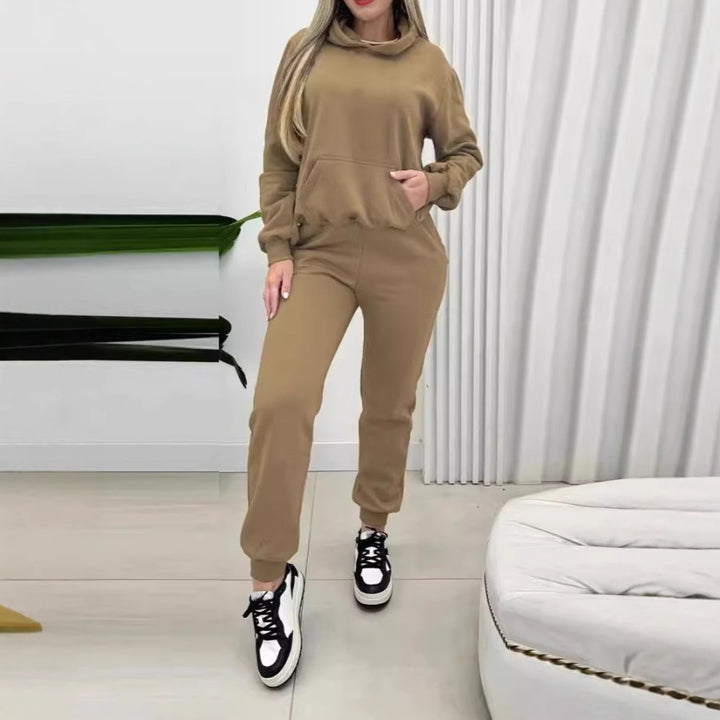 Damernas bekväma hoodieset med praktiska fickor Eva Jonsson-Eva Jonsson