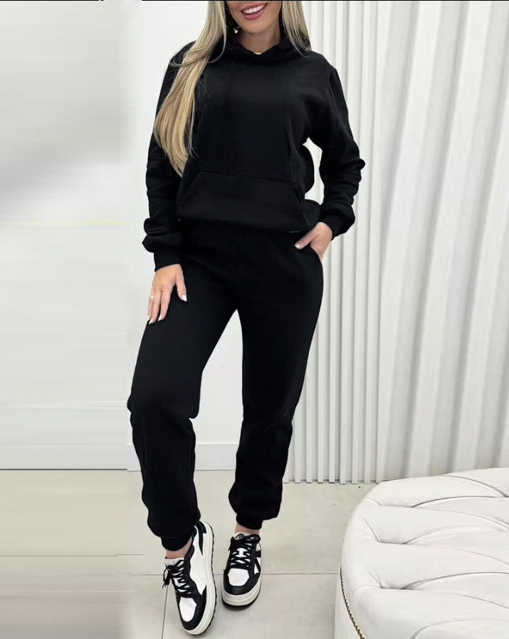 Damernas bekväma hoodieset med praktiska fickor Eva Jonsson-Eva Jonsson