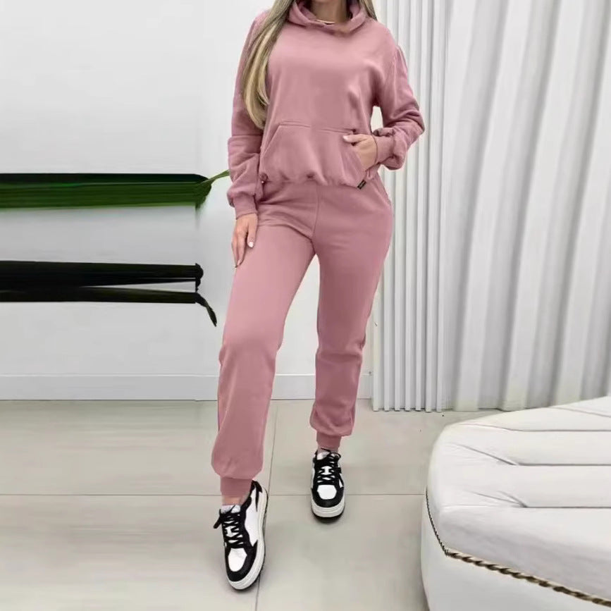 Damernas bekväma hoodieset med praktiska fickor Eva Jonsson-Eva Jonsson