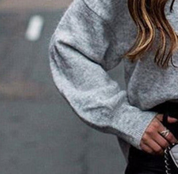Damernas bekväma oversized-tröja i högkvalitativt stickmaterial med avslappnade raglanärmar Eva Jonsson-Eva Jonsson