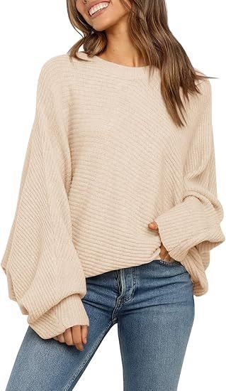 Damernas bekväma oversized tröja med strukturerat mönster Mirla-Eva Jonsson