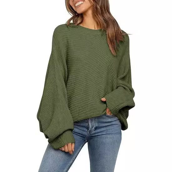 Damernas bekväma oversized tröja med strukturerat mönster Mirla-Eva Jonsson
