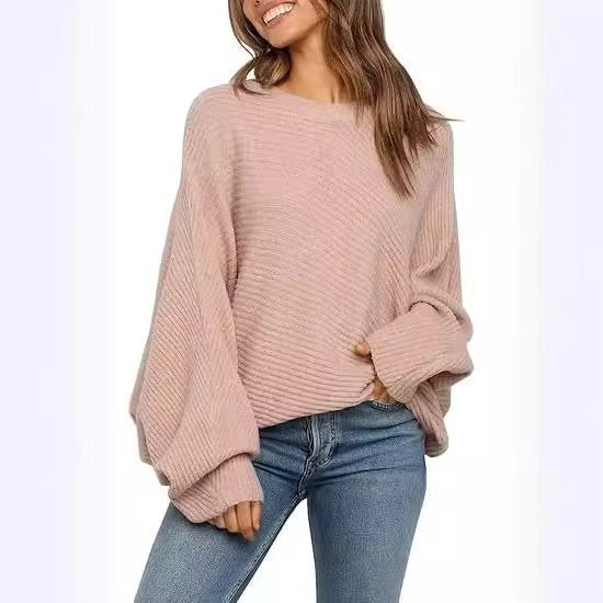 Damernas bekväma oversized tröja med strukturerat mönster Mirla-Eva Jonsson