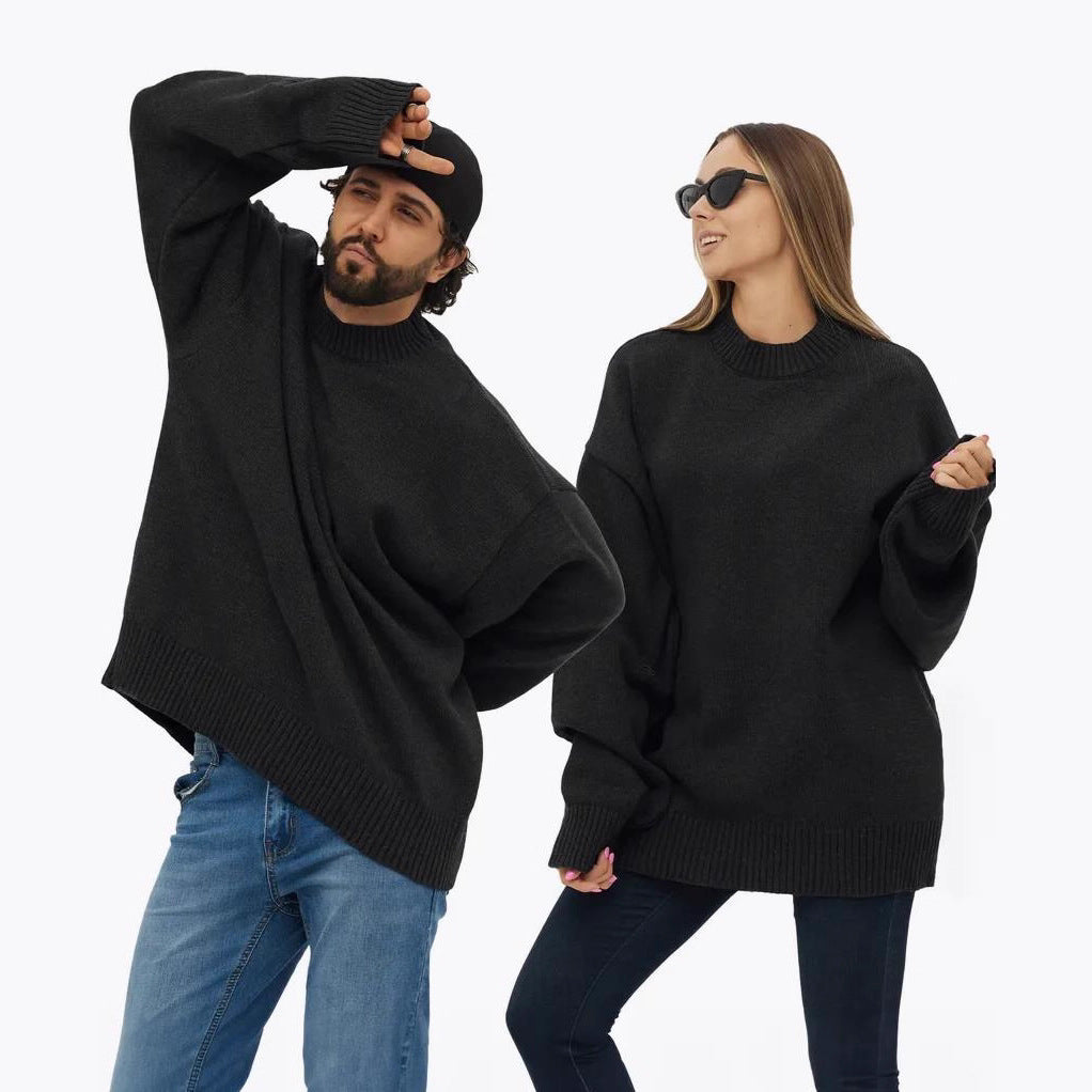 Damernas bekväma oversized tröja med strukturerat ribbmönster och breda muddar Mirla-Eva Jonsson