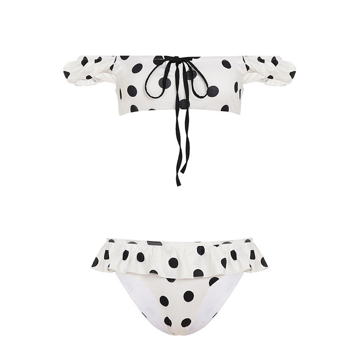 Damernas bikini set med lekfullt volangdesign och prickar Mirla-Eva Jonsson