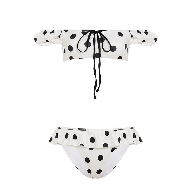 Damernas bikini set med lekfullt volangdesign och prickar Mirla-Eva Jonsson