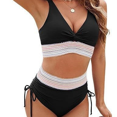Damernas bikini-set med modernt viköverdel och högskurna underdelar Mirla-Eva Jonsson