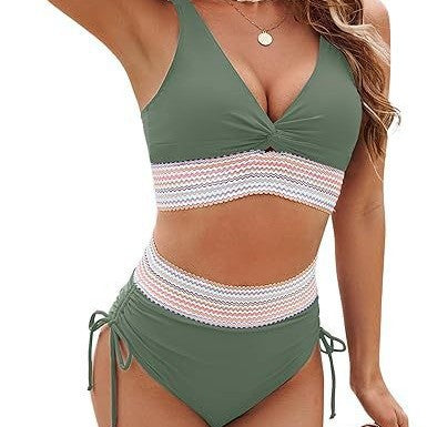 Damernas bikini-set med modernt viköverdel och högskurna underdelar Mirla-Eva Jonsson