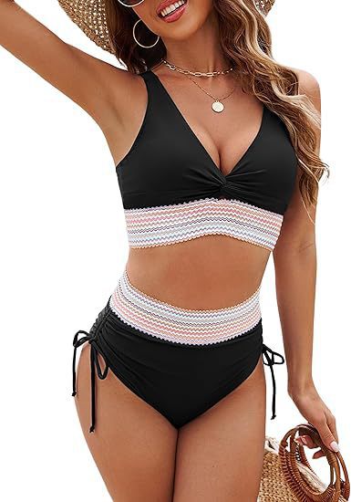 Damernas bikini-set med modernt viköverdel och högskurna underdelar Mirla-Eva Jonsson