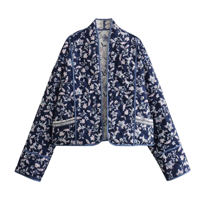 Damernas blommig broderad kimono-jacka Eva Jonsson-Eva Jonsson