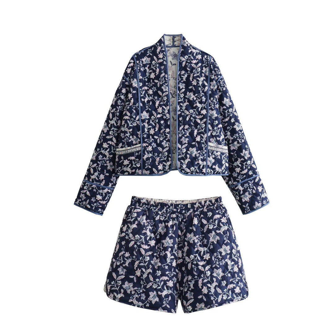 Damernas blommig broderad kimono-jacka Eva Jonsson-Eva Jonsson