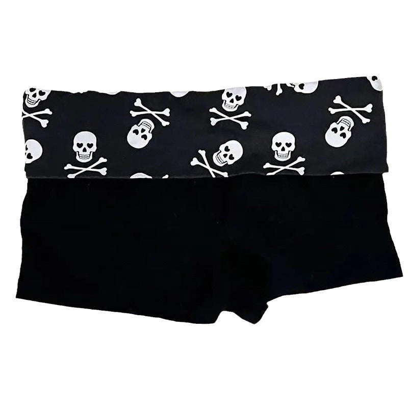 Damernas bomullsboxershorts med dödskalle-mönster Mirla-Eva Jonsson