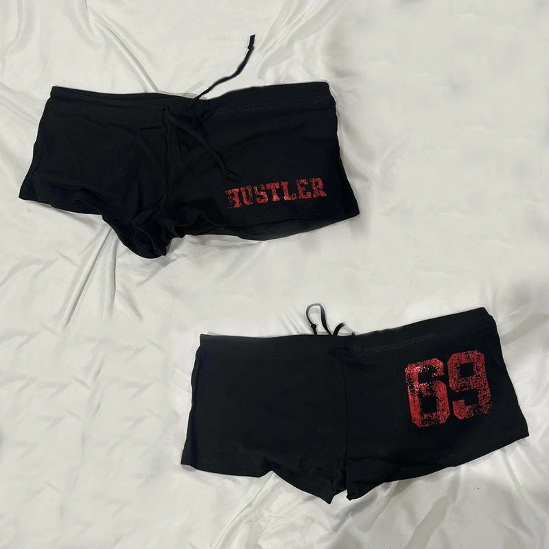 Damernas bomullsboxershorts med dödskalle-mönster Mirla-Eva Jonsson