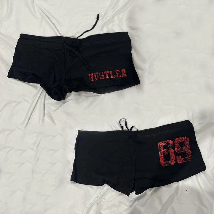 Damernas bomullsboxershorts med dödskalle-mönster Mirla-Eva Jonsson