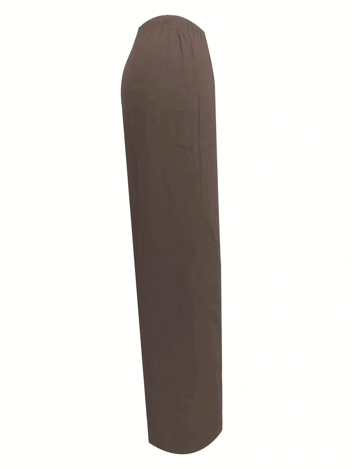 Damernas breda pluderbyxor med elastisk midja och knytbälte Eva Jonsson-Eva Jonsson