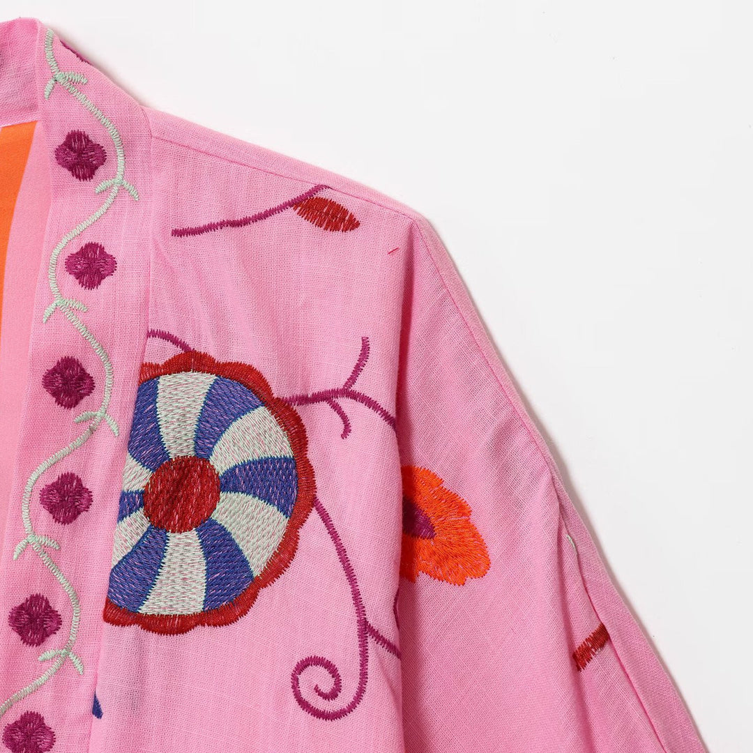 Damernas broderade Boho-jacka Mirla-Eva Jonsson