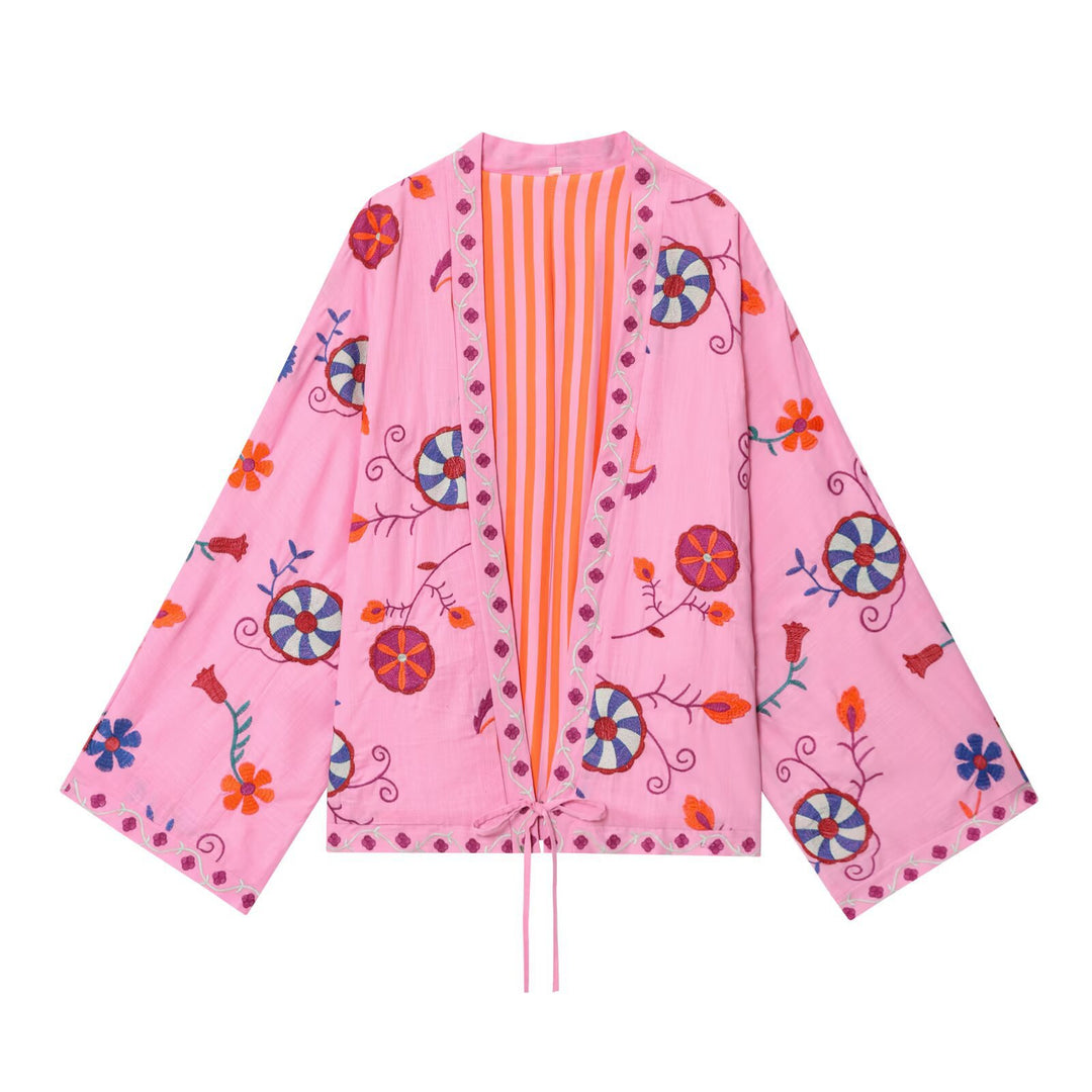 Damernas broderade Boho-jacka Mirla-Eva Jonsson