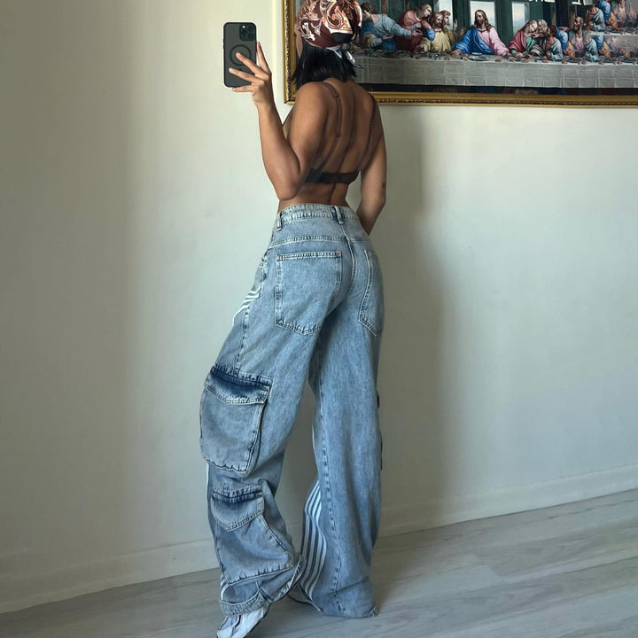 Damernas cargo-jeans i en avslappnad oversized-snitt Mirla-Eva Jonsson