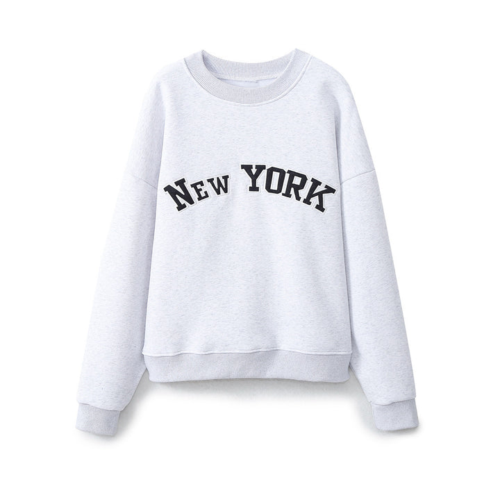 Damernas casual sweatshirt med New York-tryck Mirla-Eva Jonsson